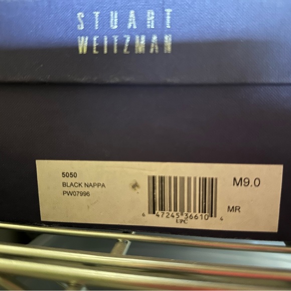 Stuart Weitzman 5050 Black Napa Leather - Picture 4 of 4